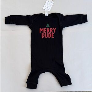 NWT! 6 months Rabbit Skins Holiday Onesie.